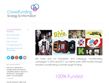 Tablet Screenshot of crowdfundingstrategy.net